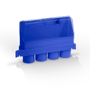 Bottle holder Clino®Bar lockable blue