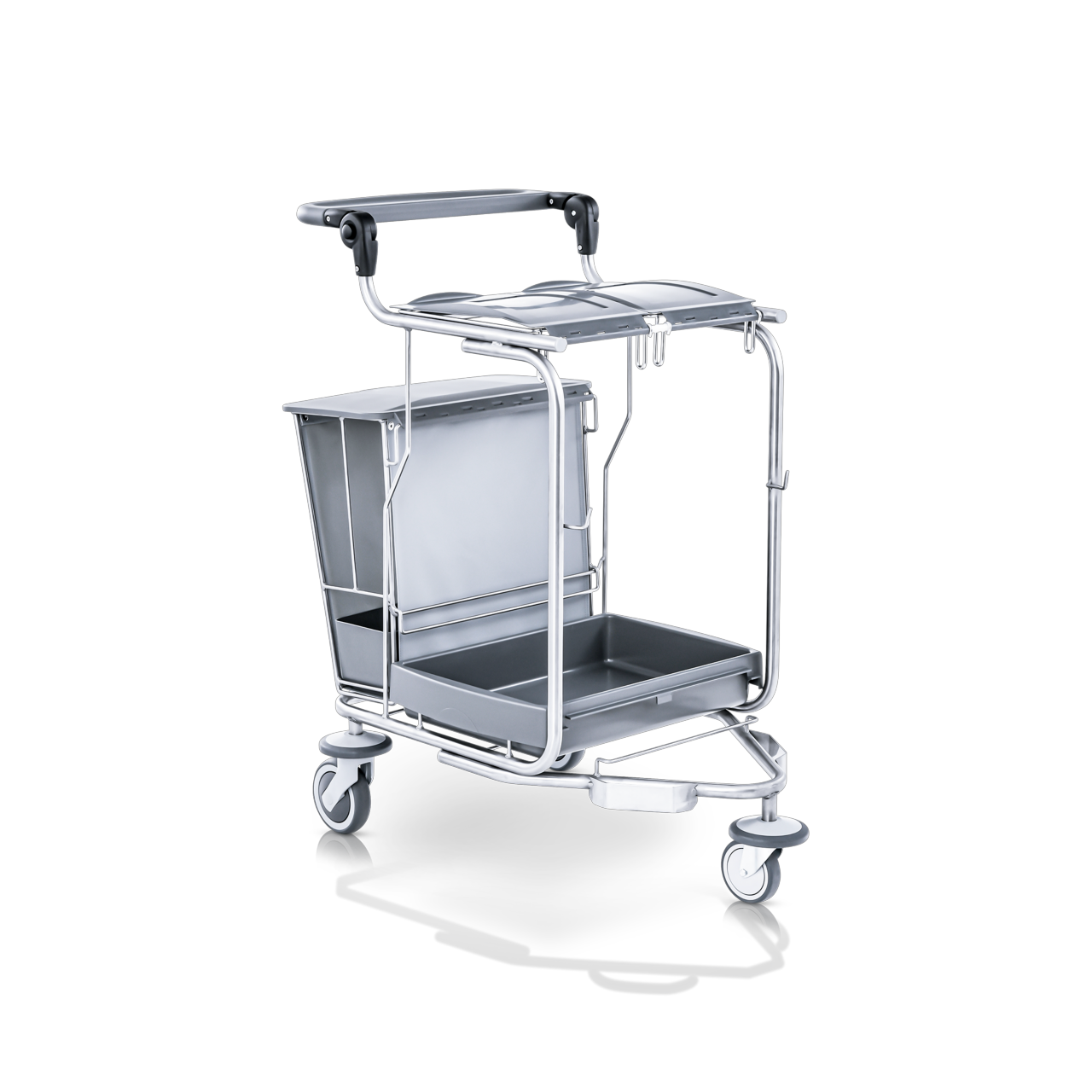 Detachable disposal unit 2 x 70 L with MopDrop PROTECT for touch-free operation for the Clino® Synchro mop holder